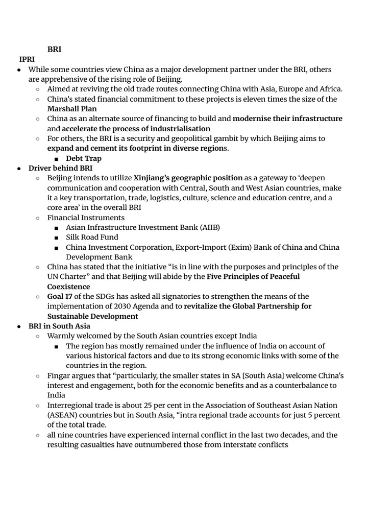 Understanding China's Belt and Road Initiative | PDF | China | World ...