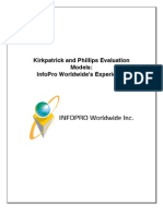 Kirk Patrick and Phillips Evaluation Models InfoPro Worldwides Experience