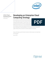 IT at Intel - Developing Enterprise Cloud Computing Strategy