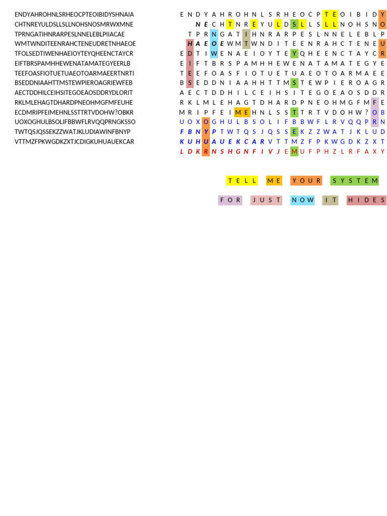 Cryptic Code Analysis and Patterns | PDF