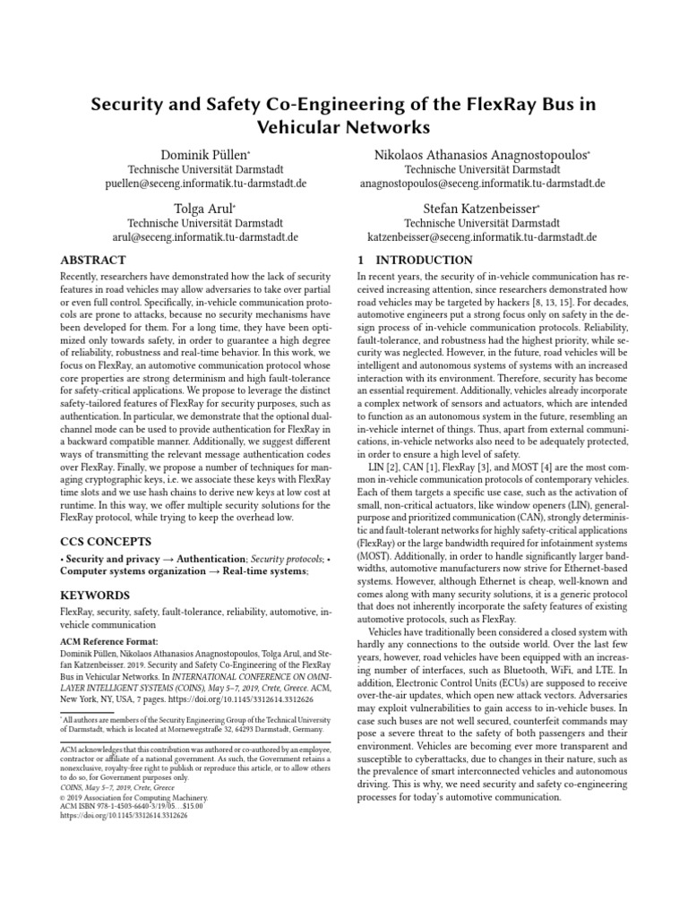 Security and Safety Co Engineering of TH | PDF | Computer Network ...