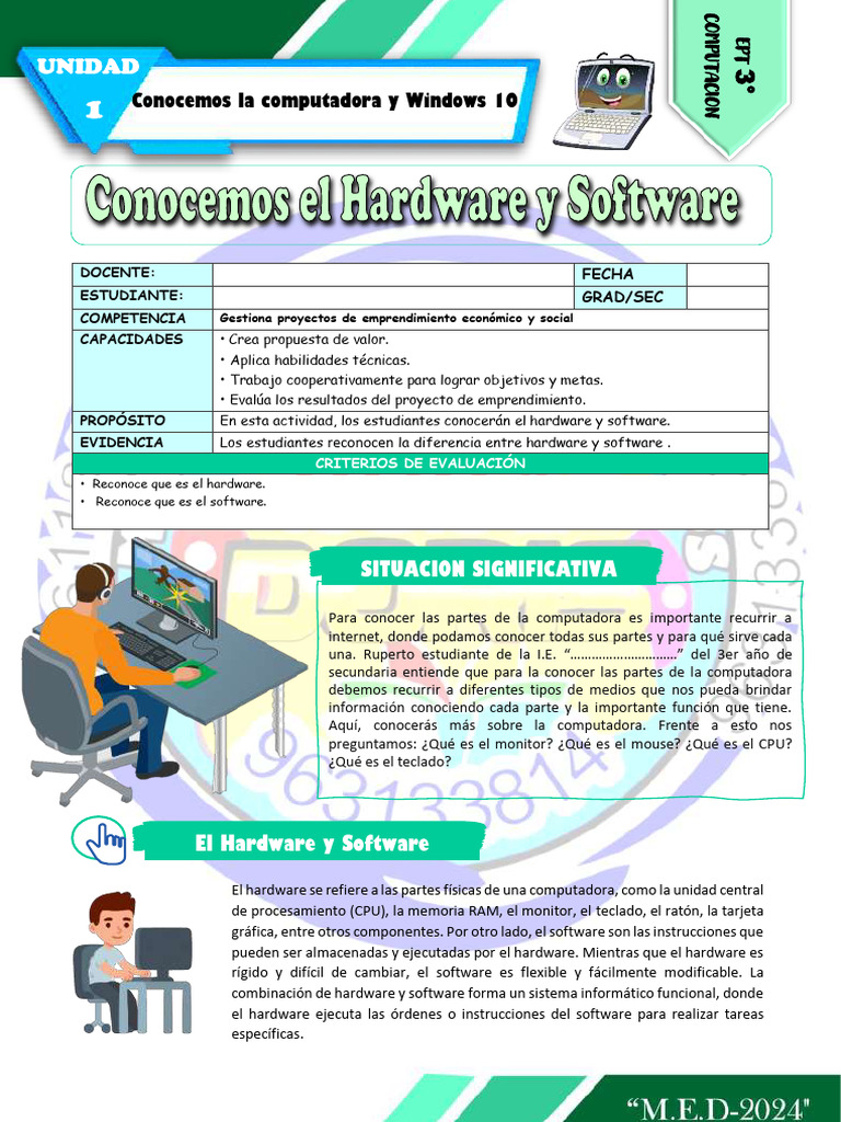 Hardware y Software: Conceptos Clave | PDF | Hardware de la computadora ...