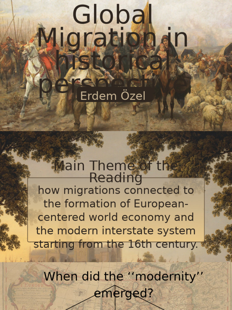 Historical Overview of Global Migration | PDF | Human Migration | Slavery