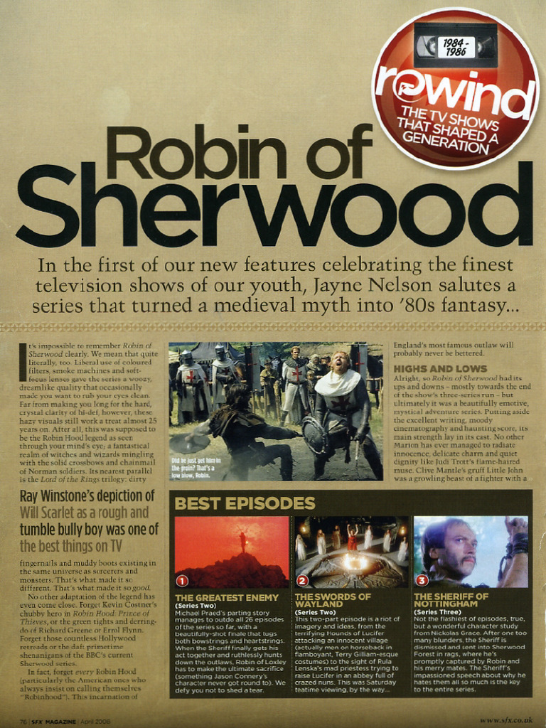Robin of Sherwood - SFX 2008 | PDF