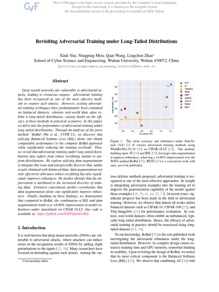 Adversarial Training for Long-Tailed Data | PDF | Deep Learning ...