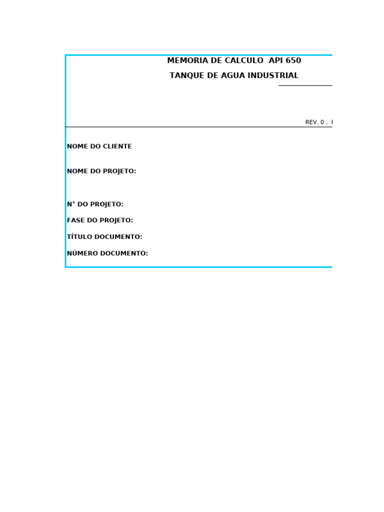 Cálculo Estanque API 650 Ácido Sulfúrico | PDF | Materiales ...