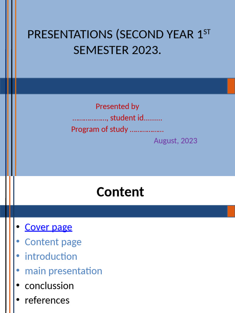 Presentation Sample - General | PDF
