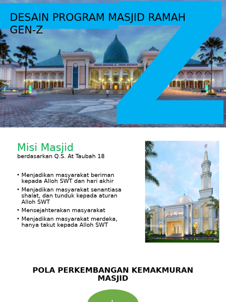 Program Masjid Ramah Gen-Z | PDF