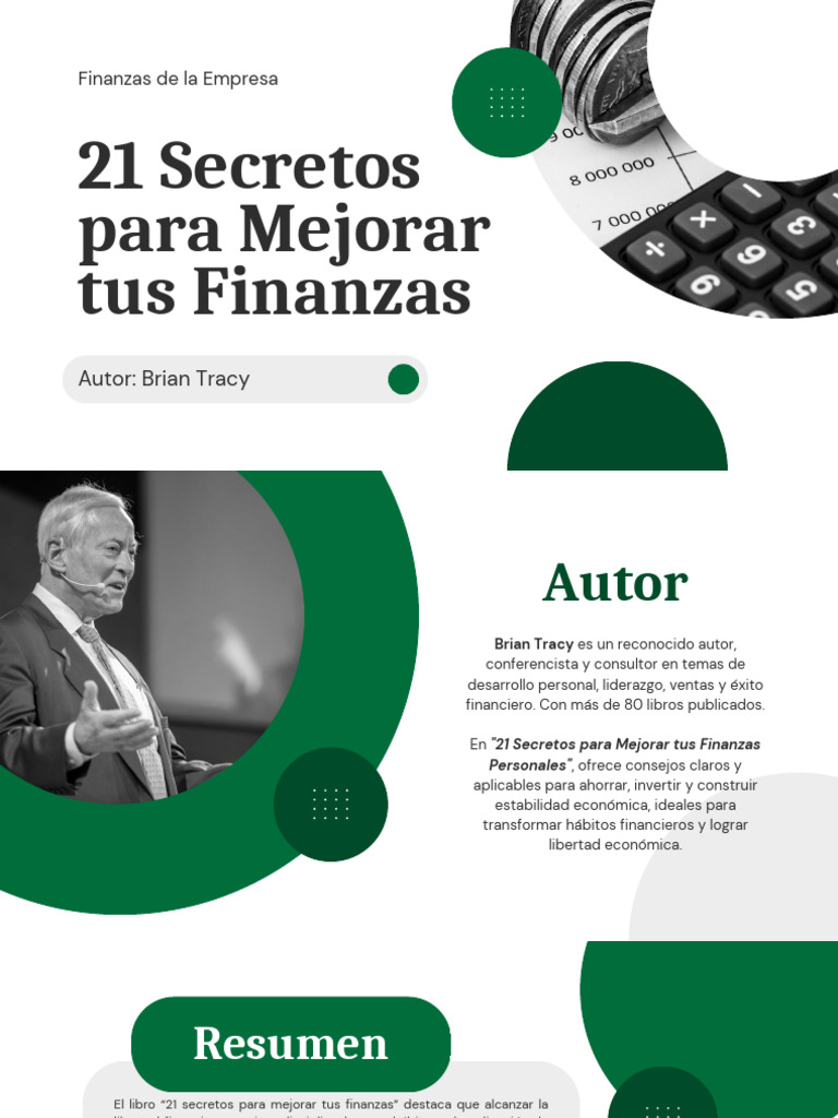 21 Secretos para Mejorar tus Finanzas | PDF | Inversiones | Presupuesto