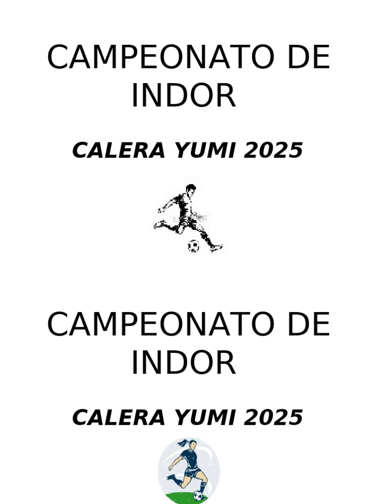 Campeonato de Indor | PDF