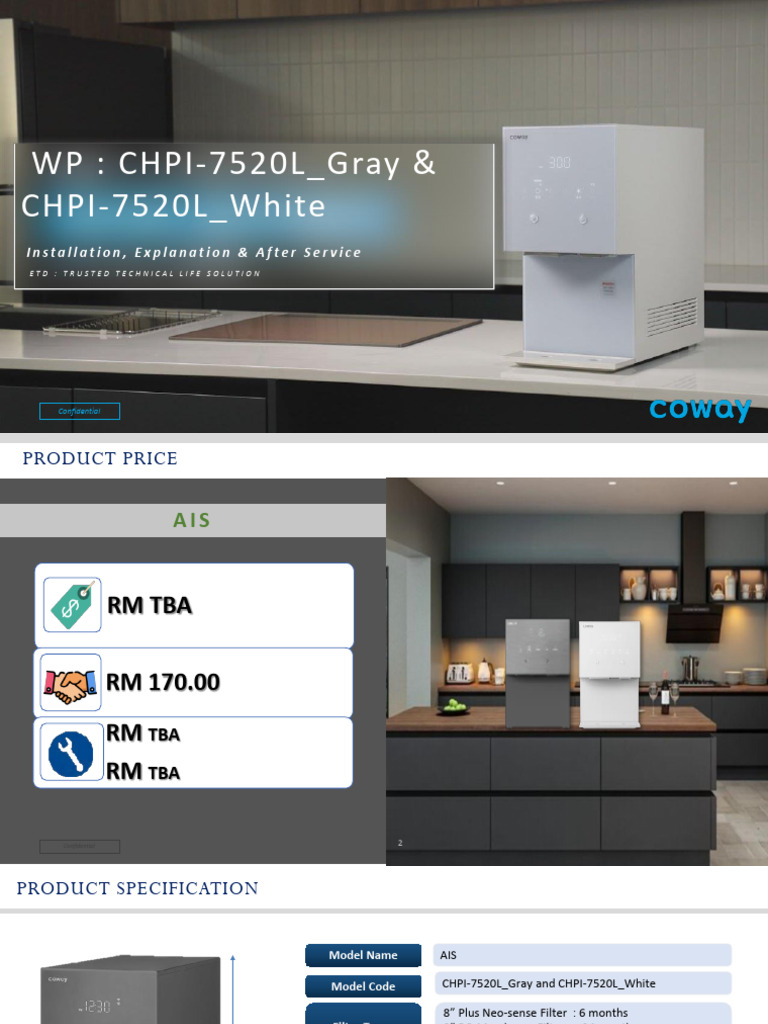 CHPI-7520L Installation & Service Guide | PDF | Water