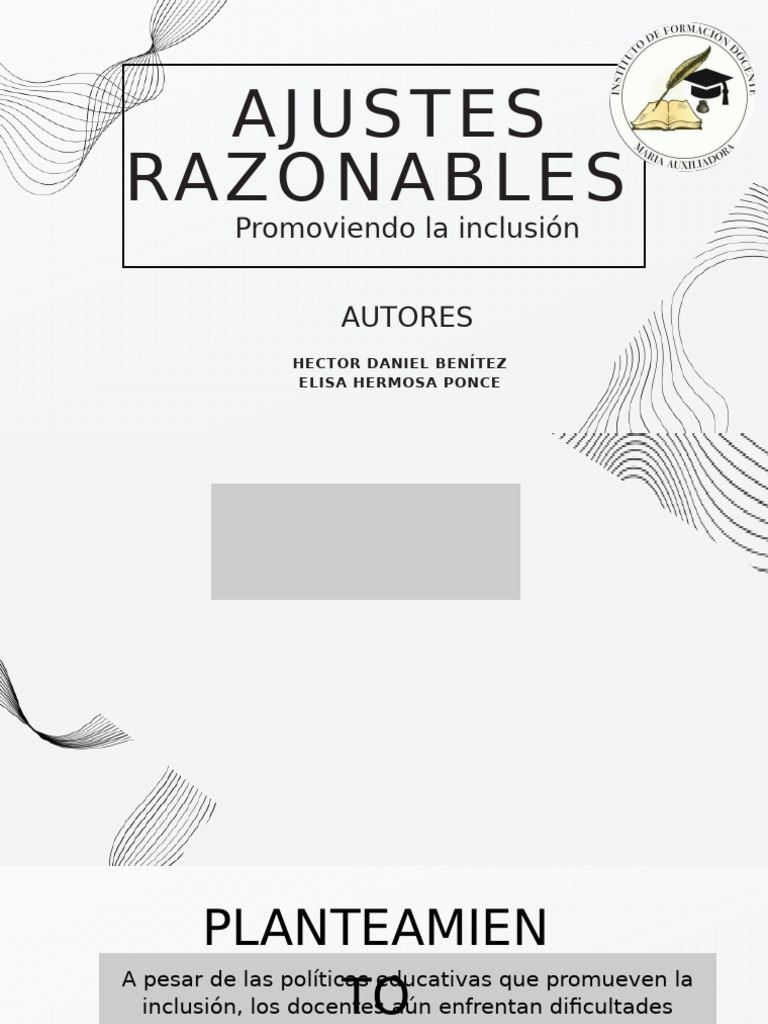 Ajustes Razonables en Educación Inclusiva | PDF | Enseñando | Inclusión ...