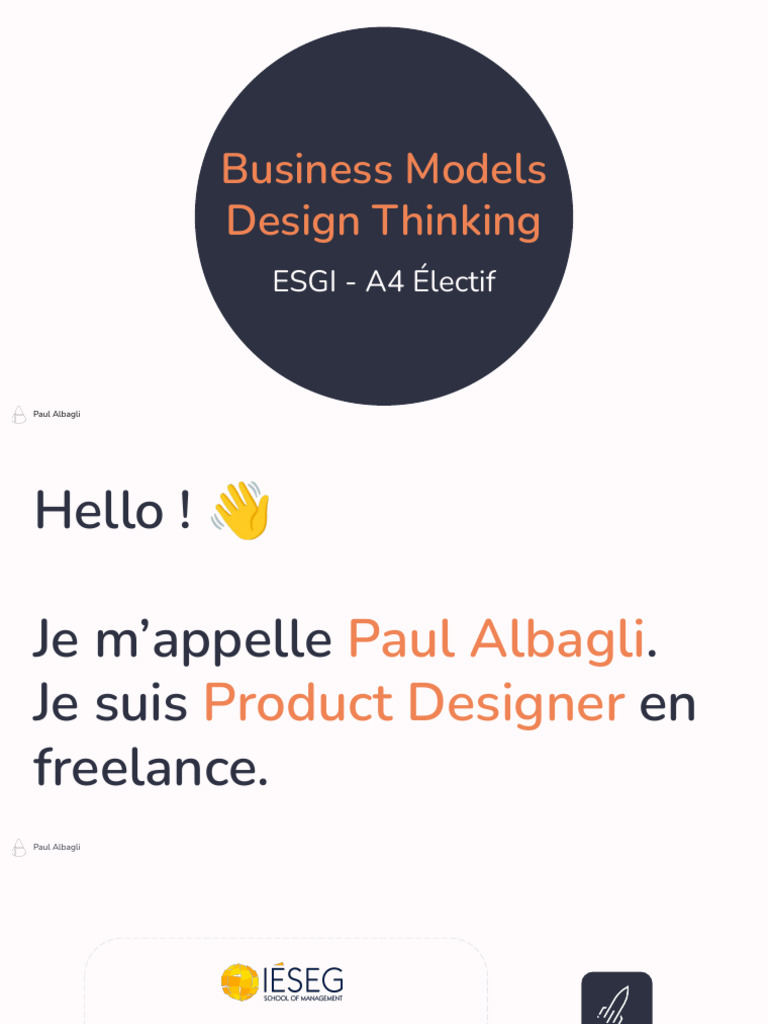 Modèles d'affaires et Design Thinking | PDF | Modèle d'entreprise ...