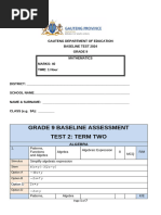 NS June Test Grade 9 2023 | PDF | Chemical Reactions | Chemical Substances