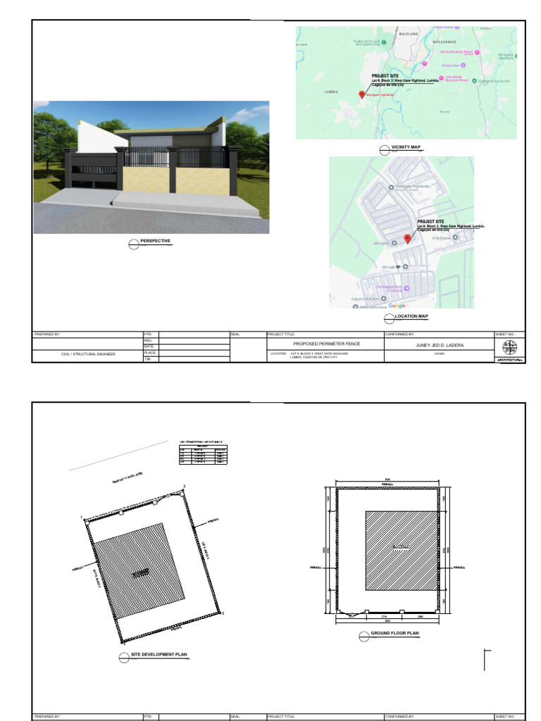 PROPOSED PERIMETER FENCE Revised | PDF | Masonry | Architectural Design