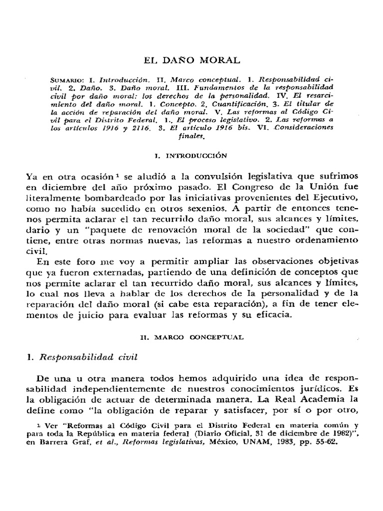 El Daño Moral | PDF