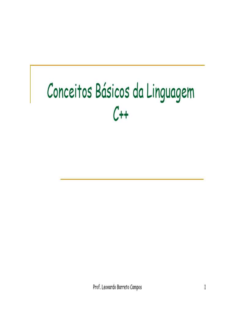 Aula 02 | PDF | C ++ | C (linguagem de programação)