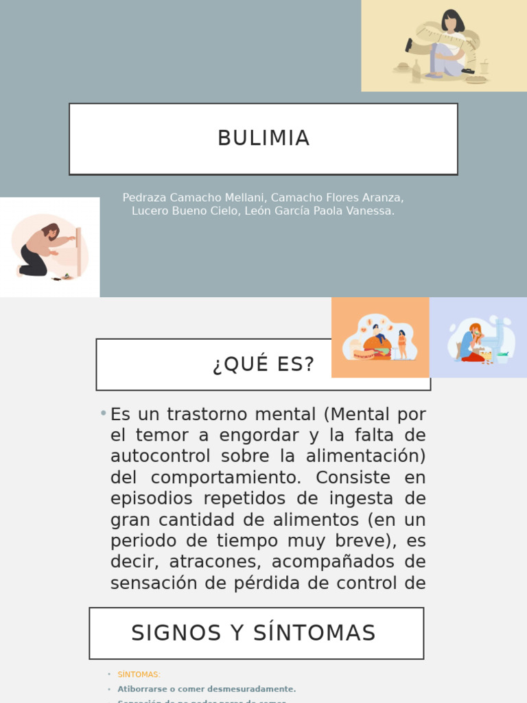 Bulimia: Síntomas y Tratamiento | PDF | Bulimia nerviosa | Desorden ...