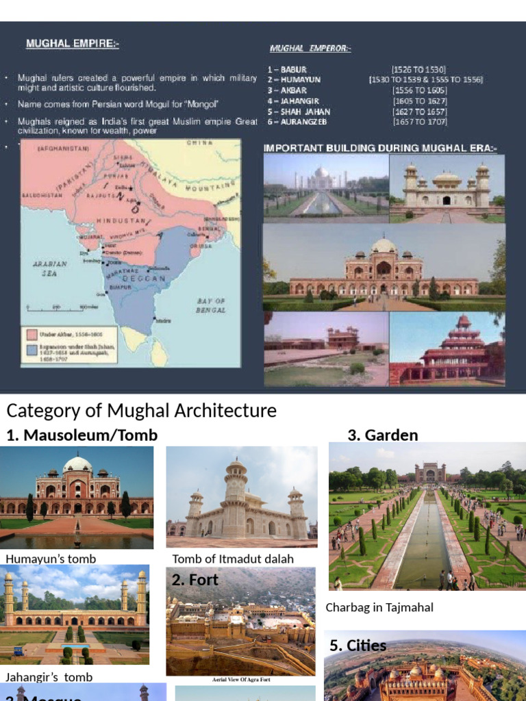 Overview of Mughal Architecture Types | PDF