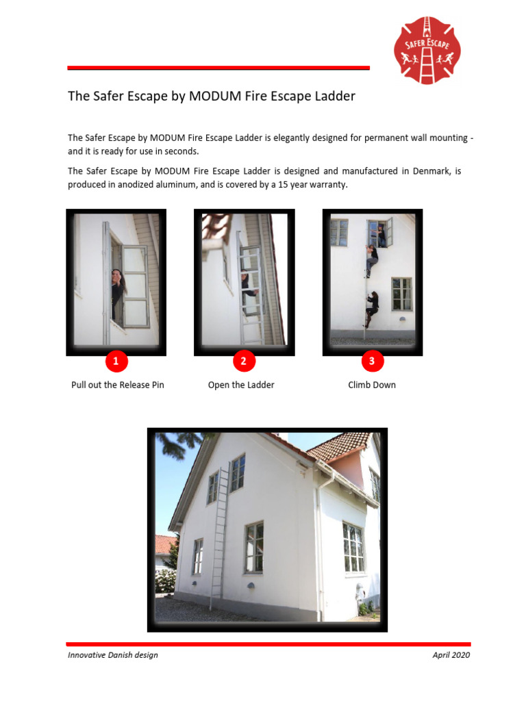 Permanent Fire Escape Ladder by MODUM | PDF | Ladder