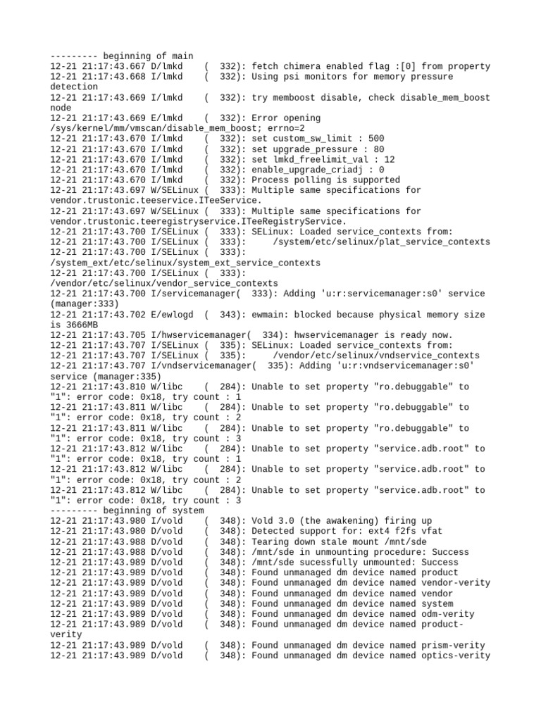 Android Memory Management Logs | PDF | Computer Architecture | Data