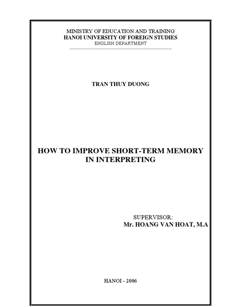 Interpreting Memory Tips for Students | PDF | Memory | Language ...