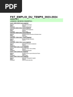 Emploi Du Temps FST 2e Semestre 2025 2026 | PDF | Physique | Chimie