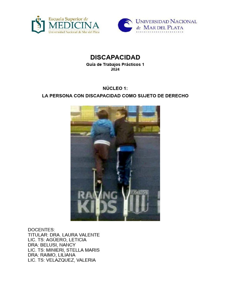 Derechos y Modelos de Discapacidad | PDF | Invalidez