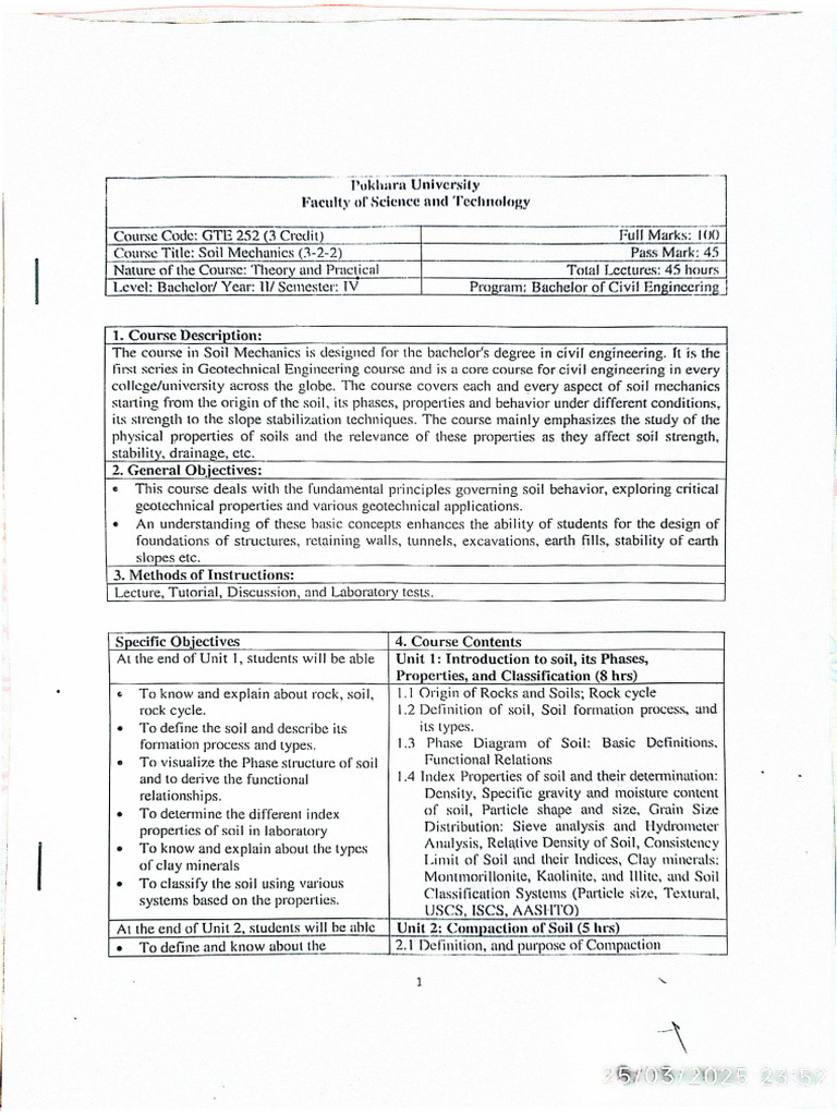4th SEM Syallbus | PDF