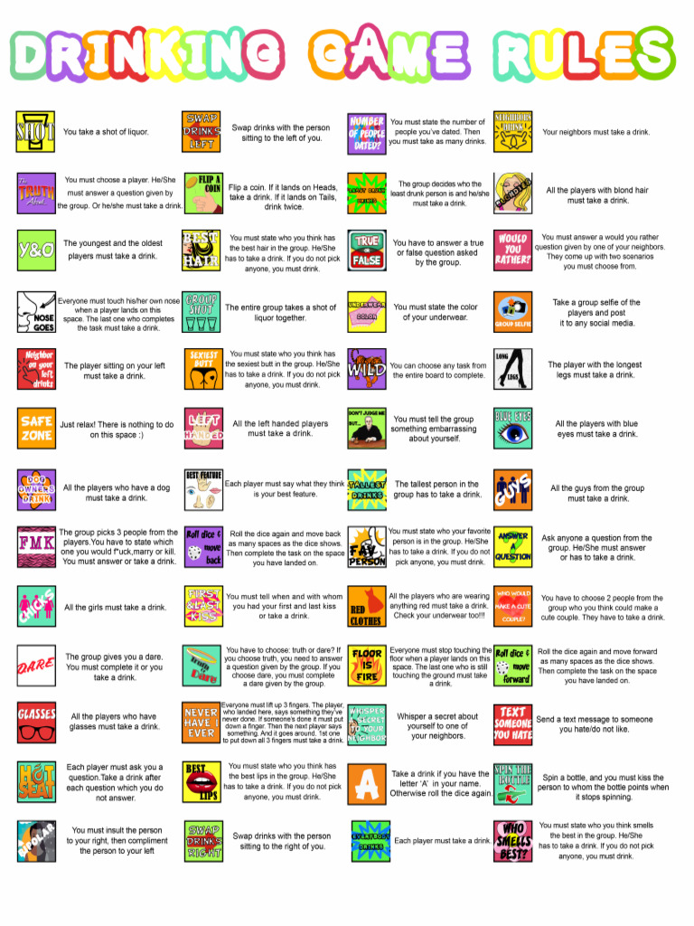 Drinking Game Rules Pdf