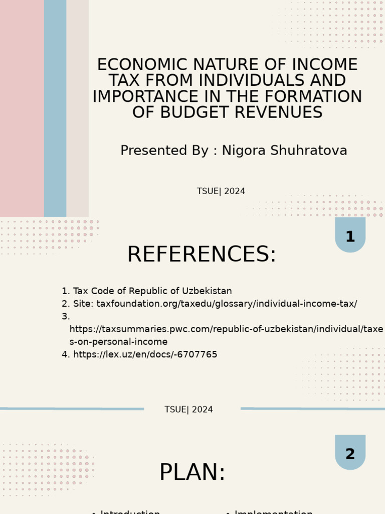 Economic Impact of Individual Income Tax | PDF | Taxes | Progressive Tax