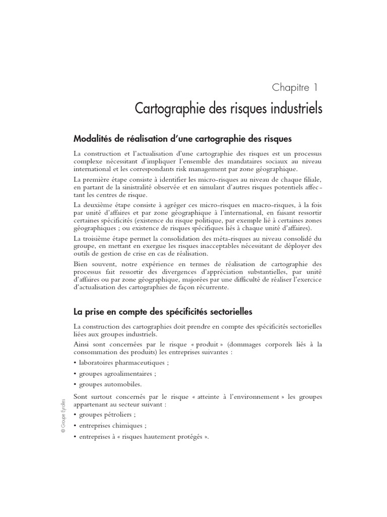 Cartographie des risques industriels expliquée | PDF | Risque | Gestion ...