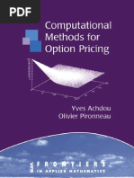 Achdou and Pironneau-Computational Methods Option Pricing