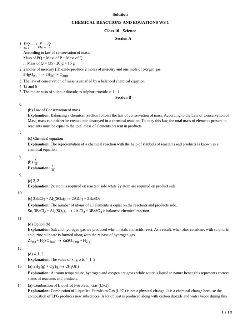 Redox Reactions and Balancing Equations | PDF | Chemical Reactions ...