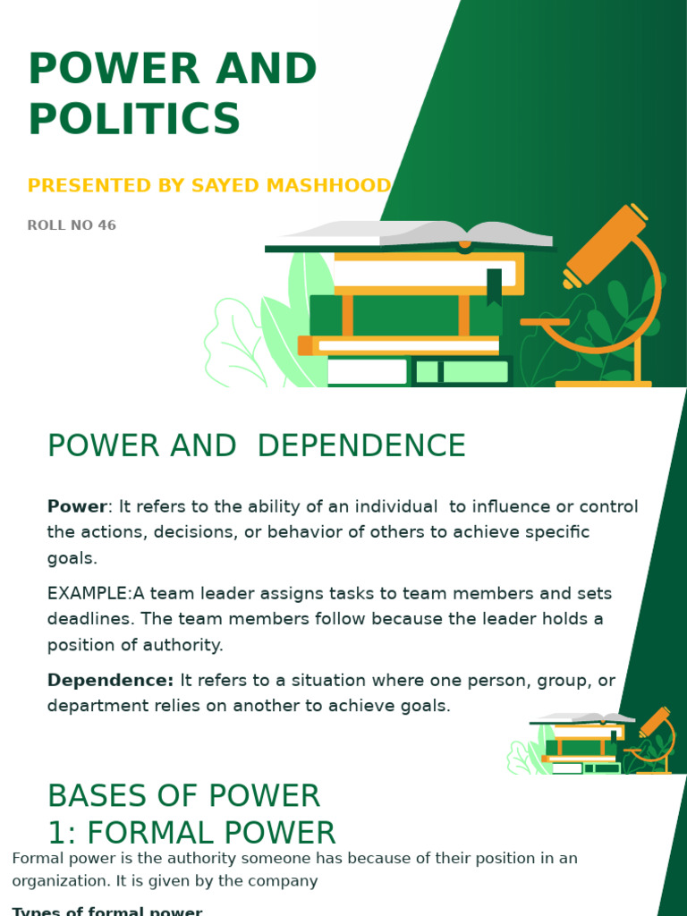 Power Dynamics in Organizations | PDF | Power (Social And Political ...