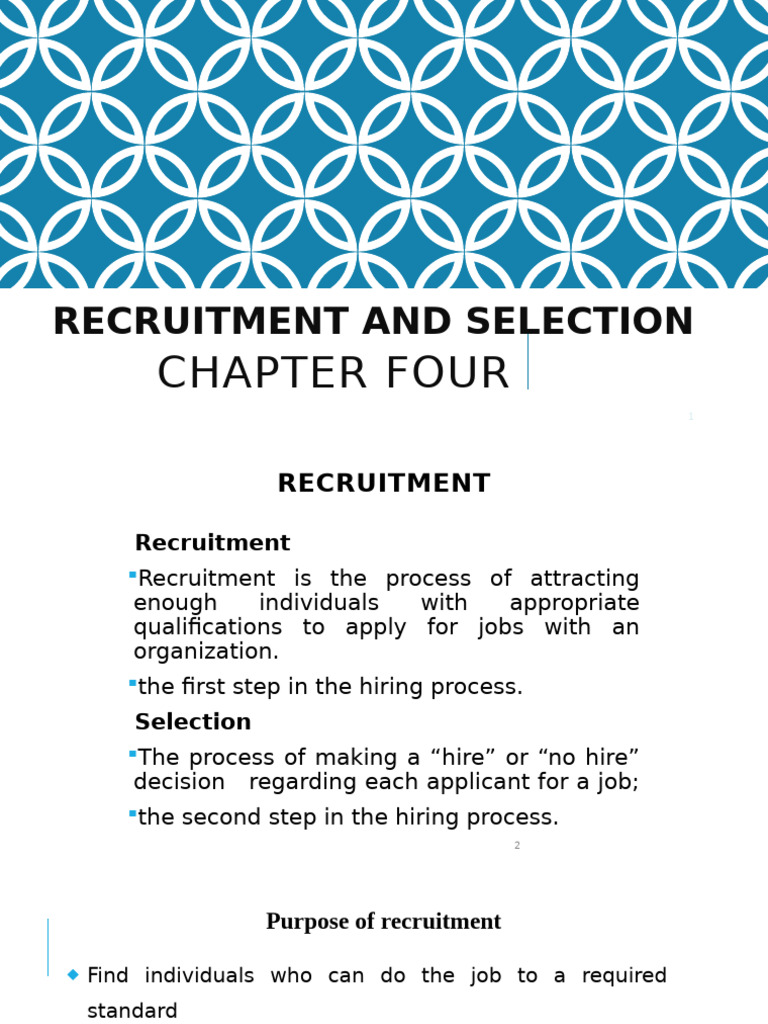 Recruitment and Selection Process Guide | PDF | Recruitment | Business