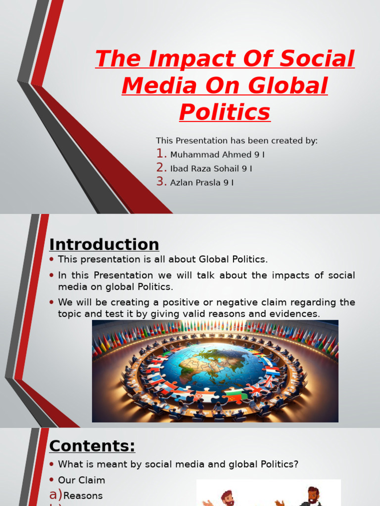 Social Media's Role in Global Politics | PDF | Social Media | Popular ...
