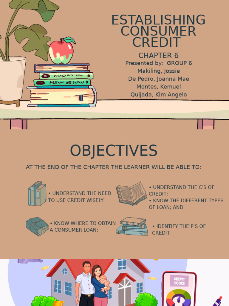 G 6 Establishing Consumer Credit | PDF | Credit | Finance & Money ...