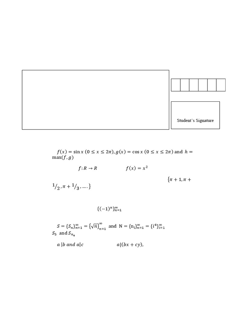 Mathematics Paper X MTH 403 Mathematics X | PDF | Infinity ...