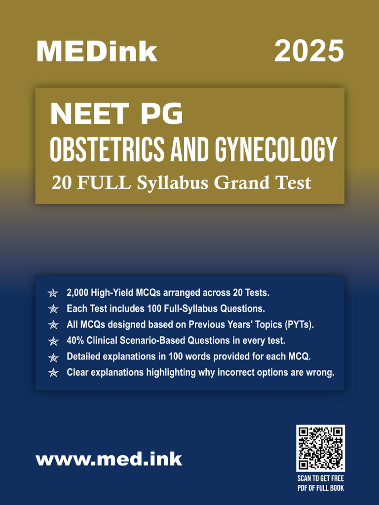 NEET PG Obstetrics and Gynecology | PDF | Pregnancy | Human Chorionic ...