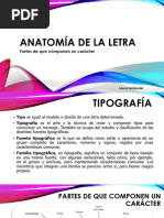 Anatomía de las Letras Tipográficas | PDF | Tipografía | Impresión