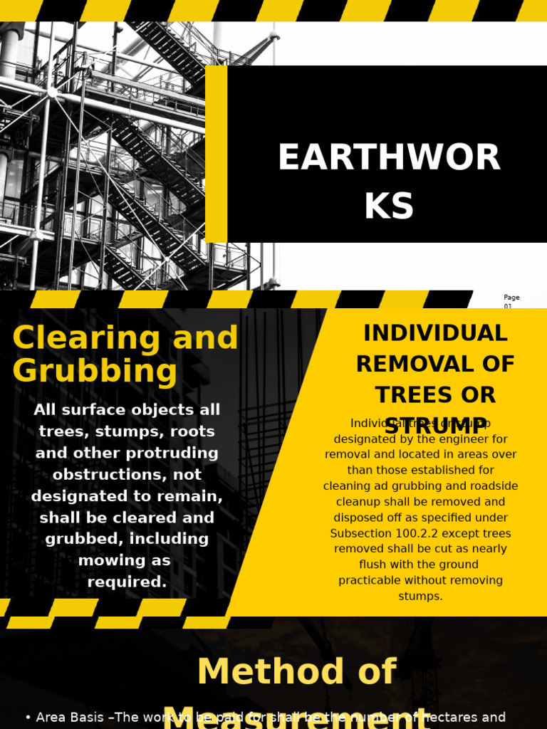 Clearing, Grubbing, and Excavation Guide | PDF | Road Surface | Road