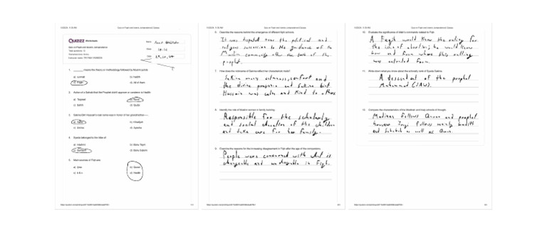 Islamic Worksheet | PDF