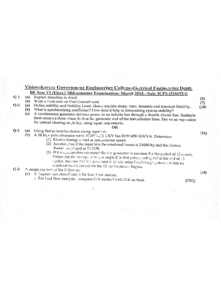 Icps (Mid Sem Paper) - 250412 - 215149 | PDF