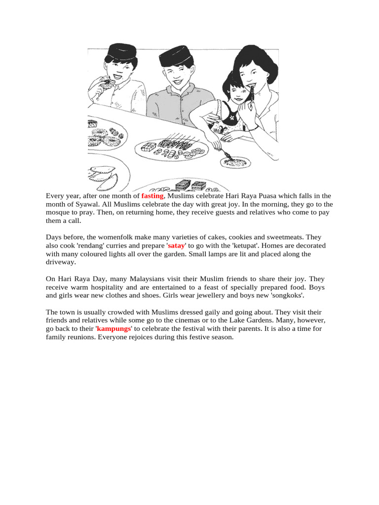 1 hari raya celebration | PDF