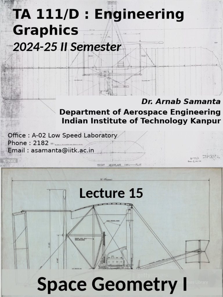 Lecture 15 SpaceGeometry-I | PDF | Space | Geometric Measurement