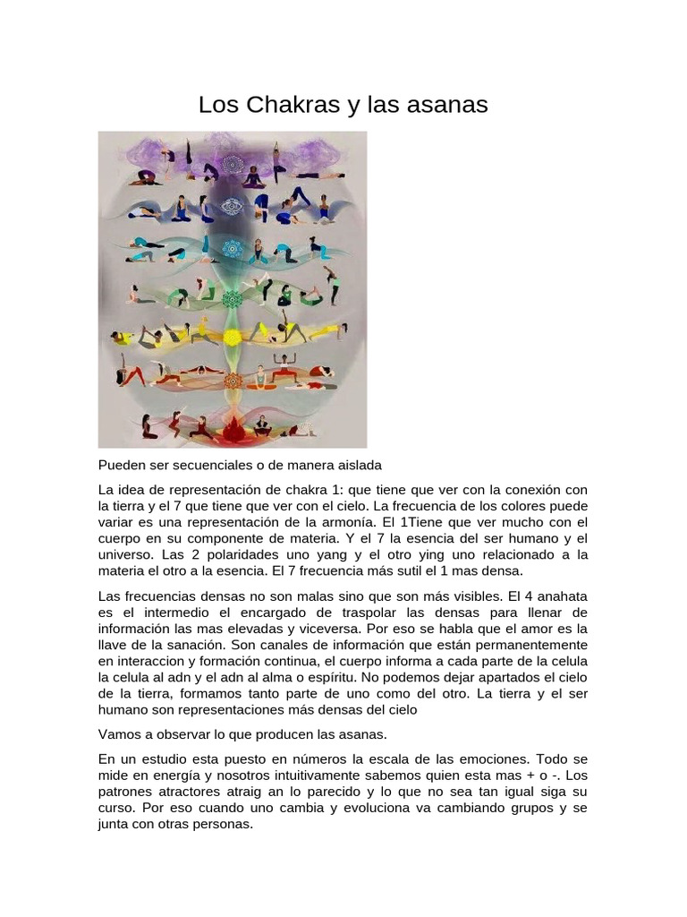 Los Chakras y Las Asanas | PDF