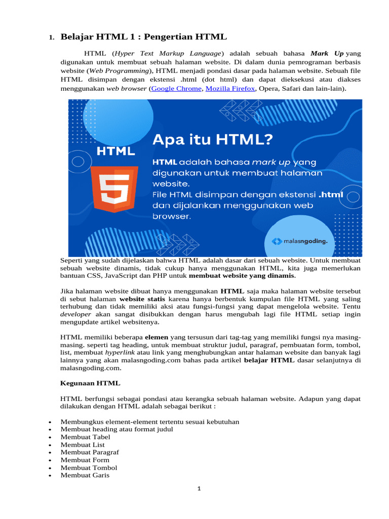 Memilih Text Editor untuk HTML | PDF