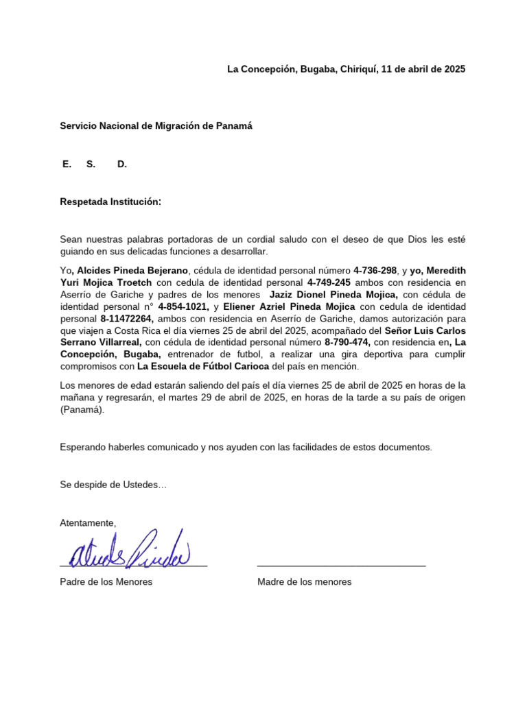 Nota Migracion Jaziz y Eliener | PDF