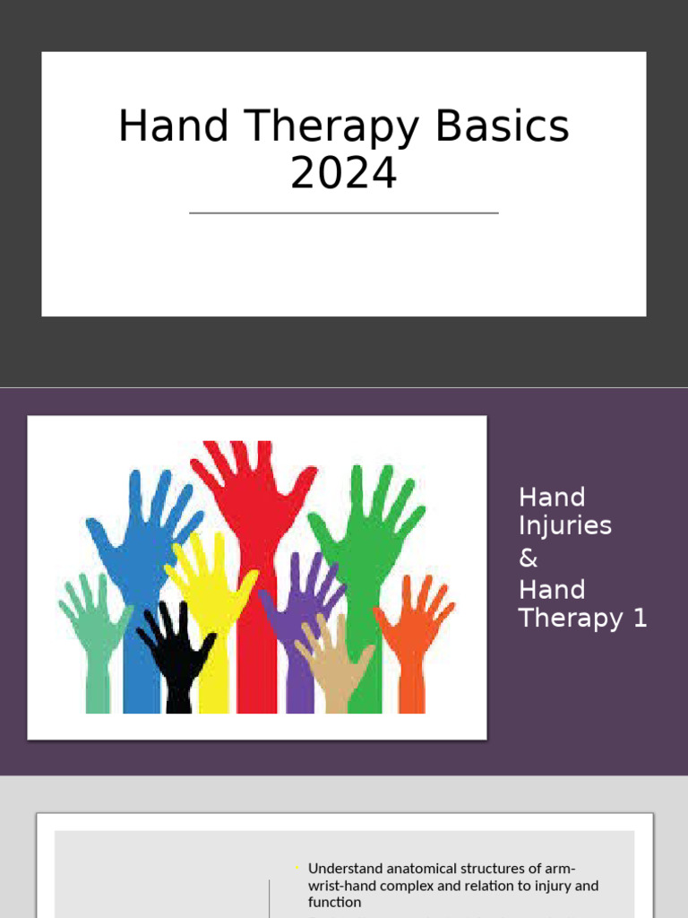 Hand Therapy Techniques and Assessments | PDF | Thumb | Scar